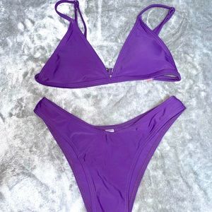 purple bikini
